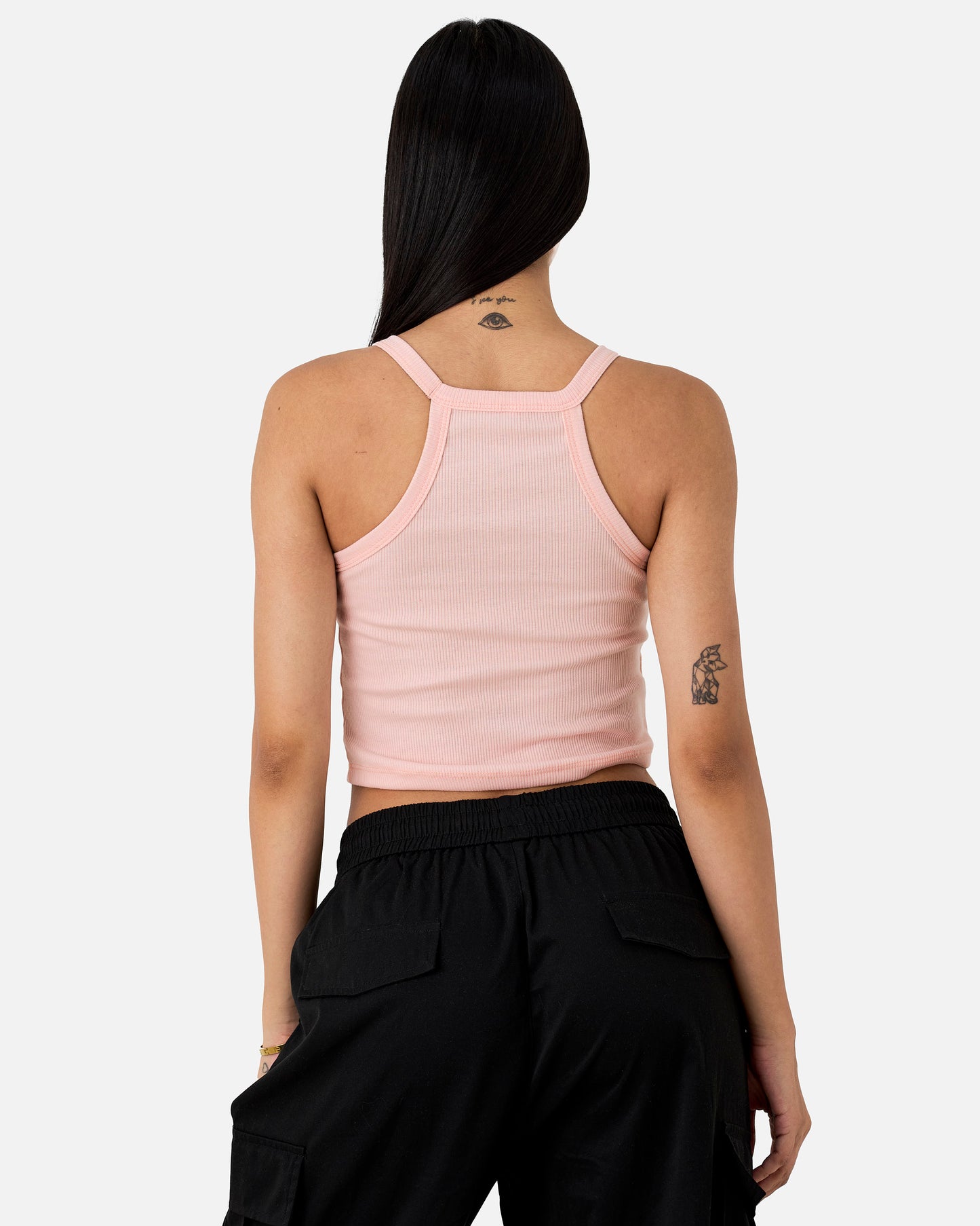 Blusa Rib Rosado Claro
