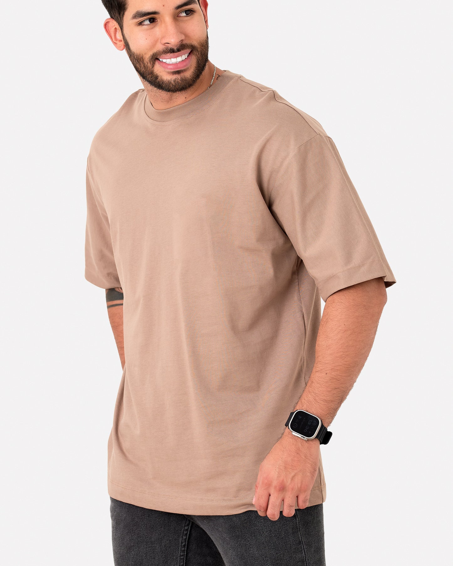 Camiseta Oversize Basica Cafe