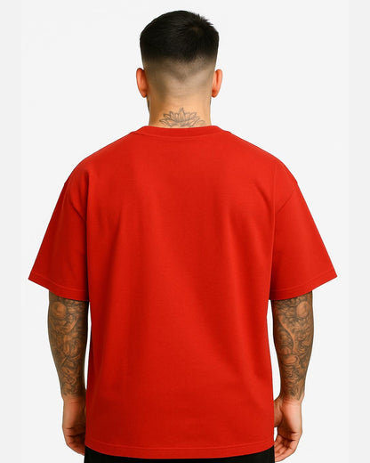 Camiseta Oversize Basica Roja