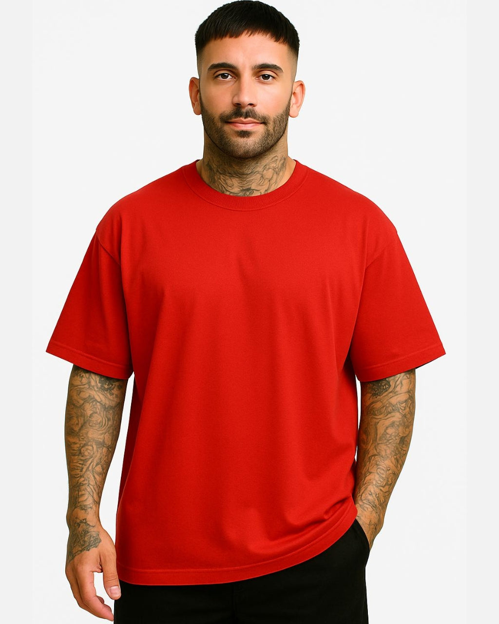 Camiseta Oversize Basica Roja