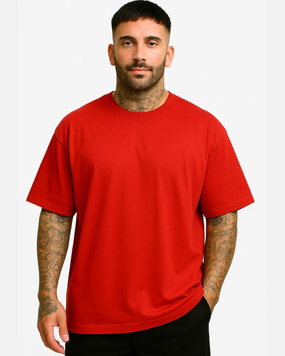 Camiseta Oversize Basica Roja