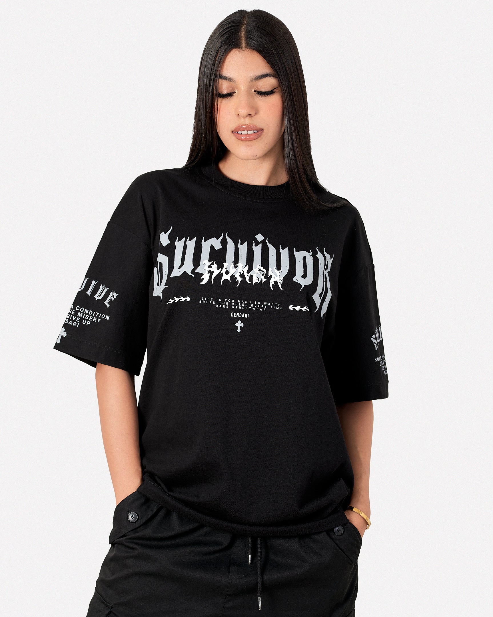 Camiseta Oversize Survivor 200Gr