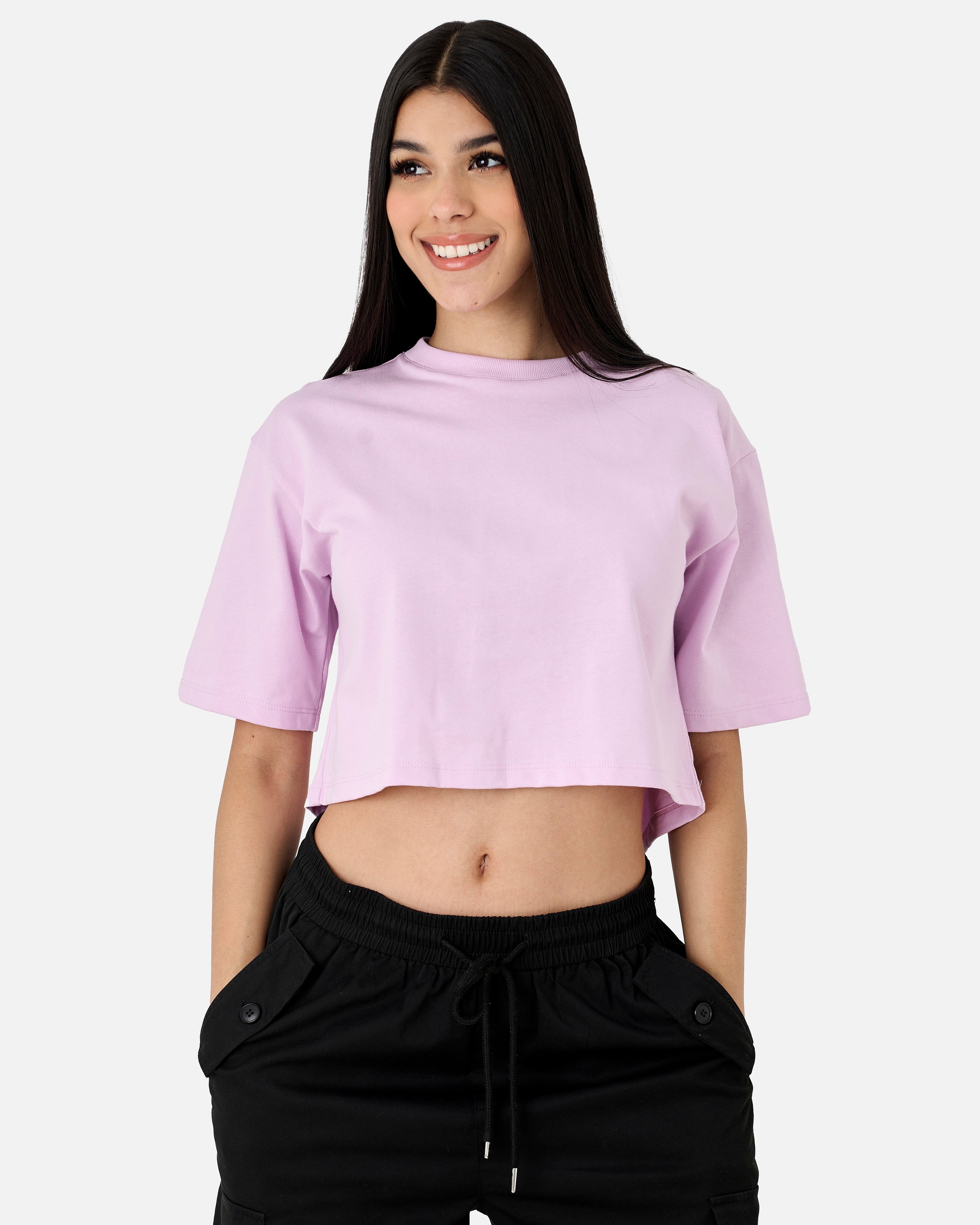 Croptop Over Premium 250Gr Basico Lila