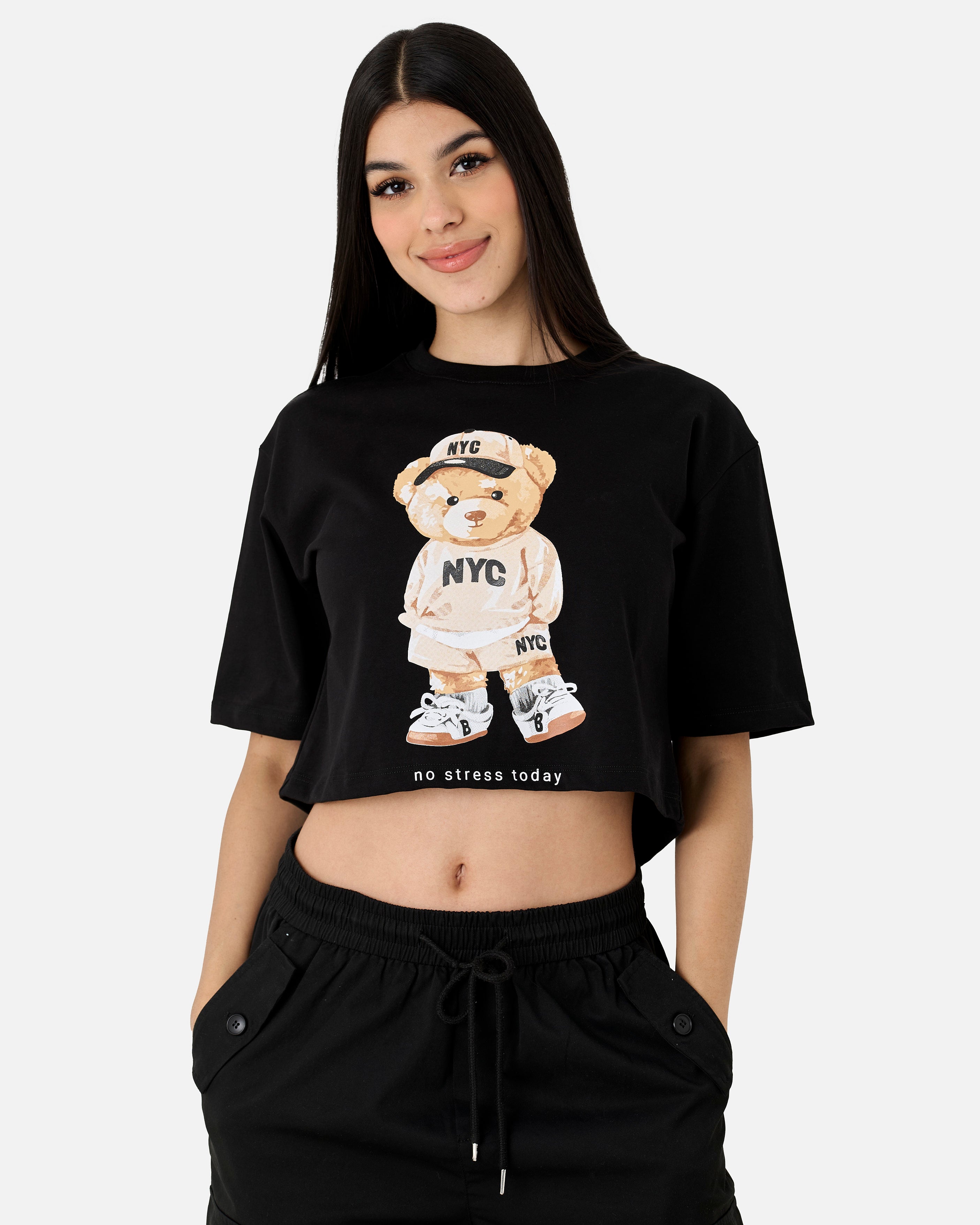 Croptop Over Premium 250Gr Relax Bear