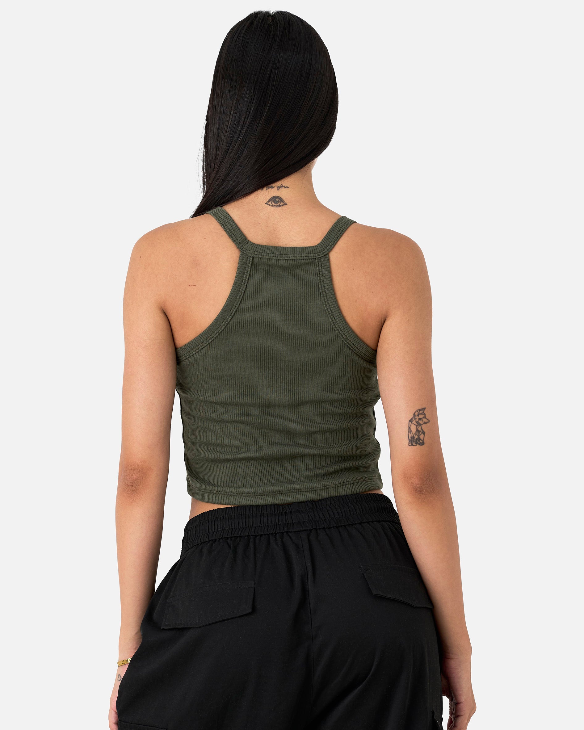 Blusa Rib Verde Militar