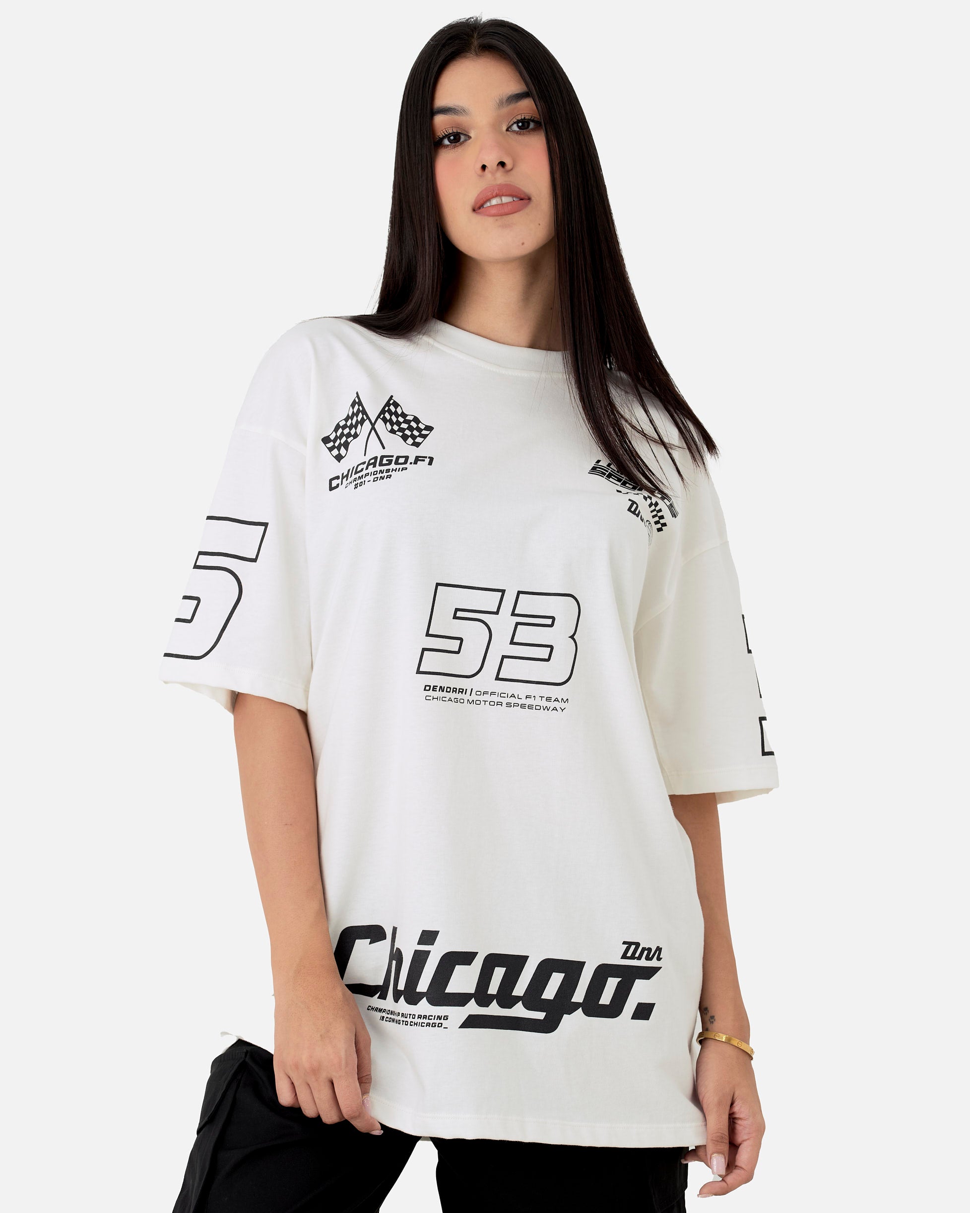 Camiseta Oversize Premium 230Gr Chicago F1