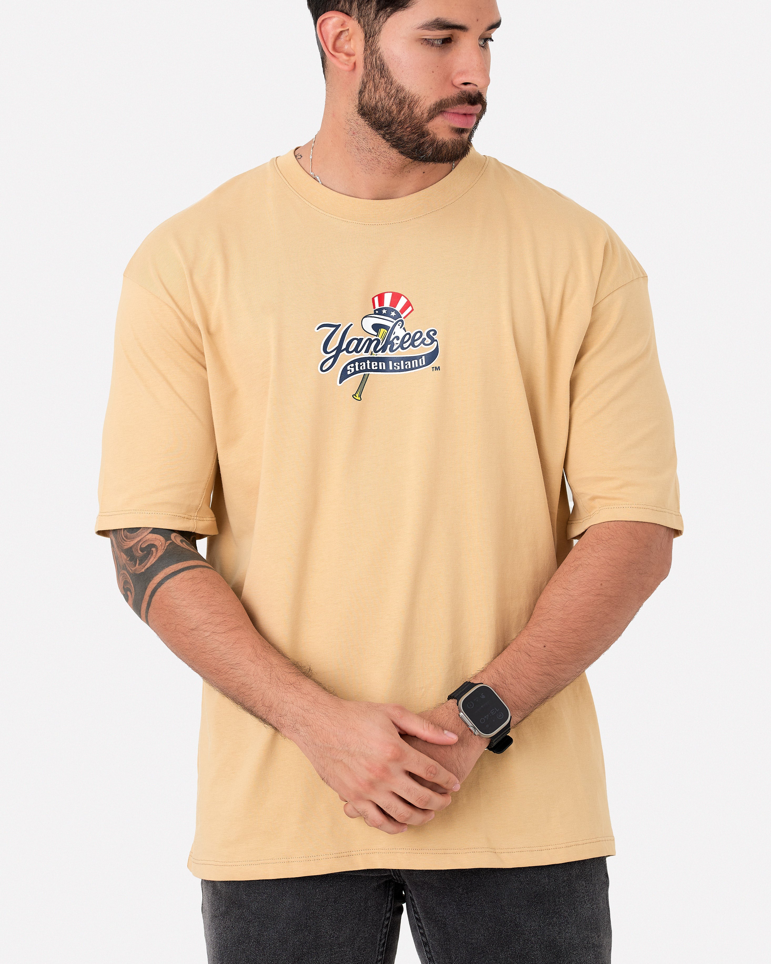 Camiseta Oversize 200Gr Yankees Hat