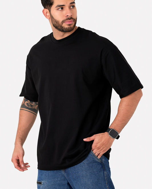 Camiseta Oversize Basica Negra