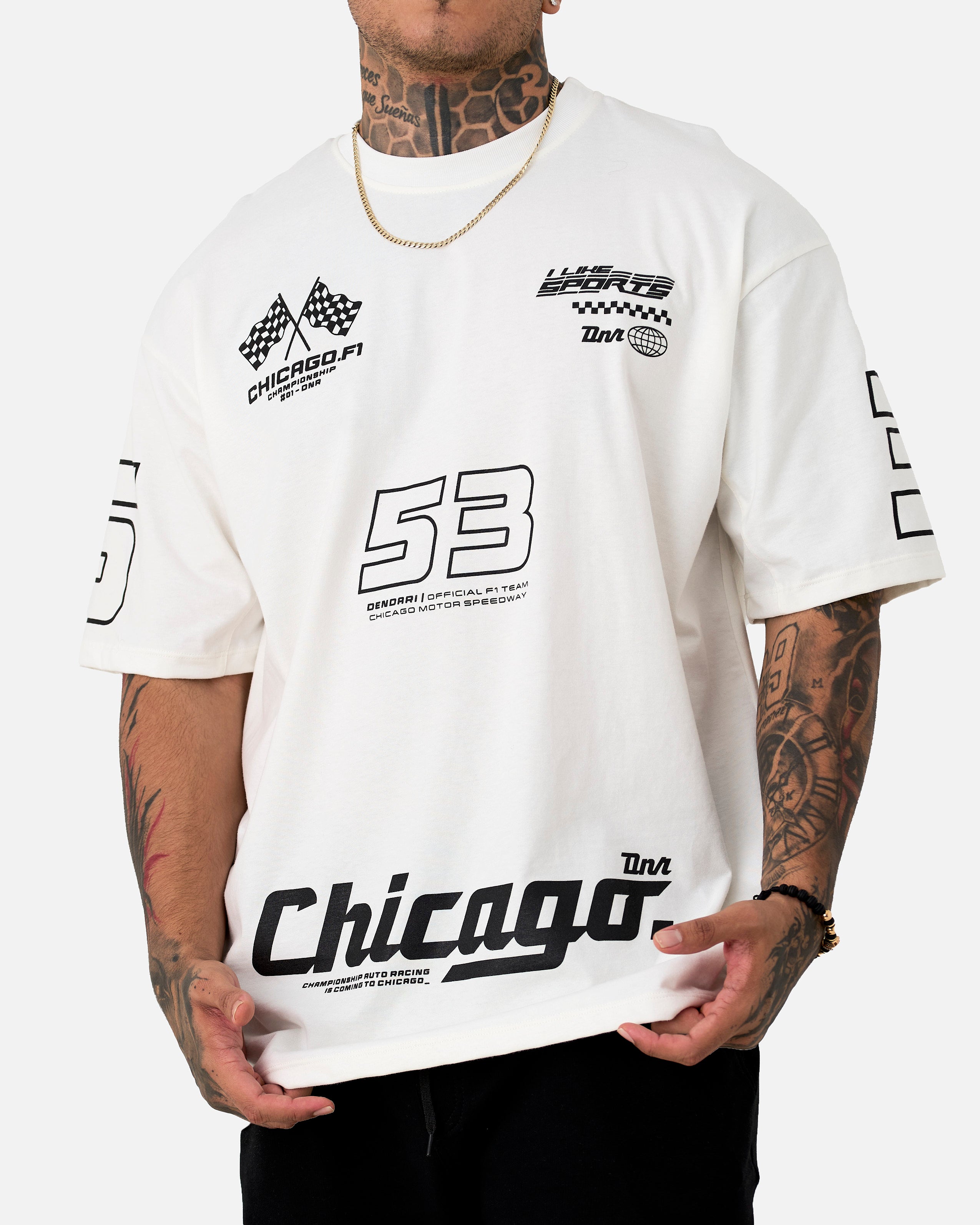 Camiseta Oversize Premium 250Gr Chicago F1