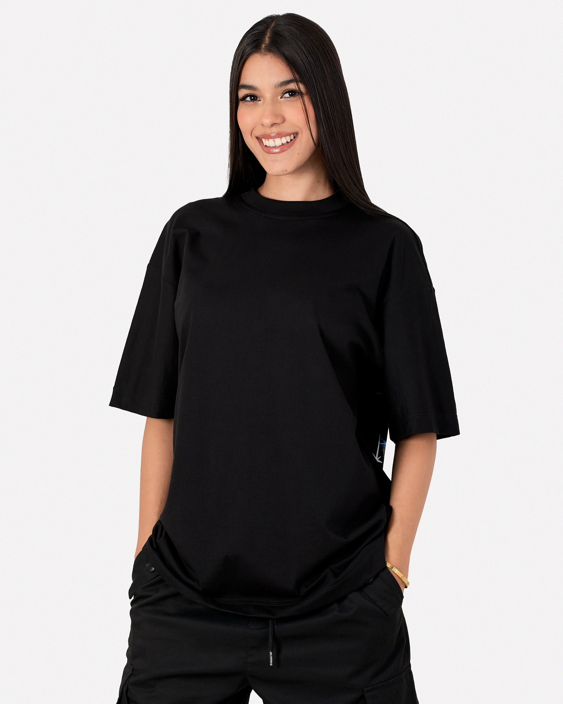 Camiseta Oversize Basica Negra