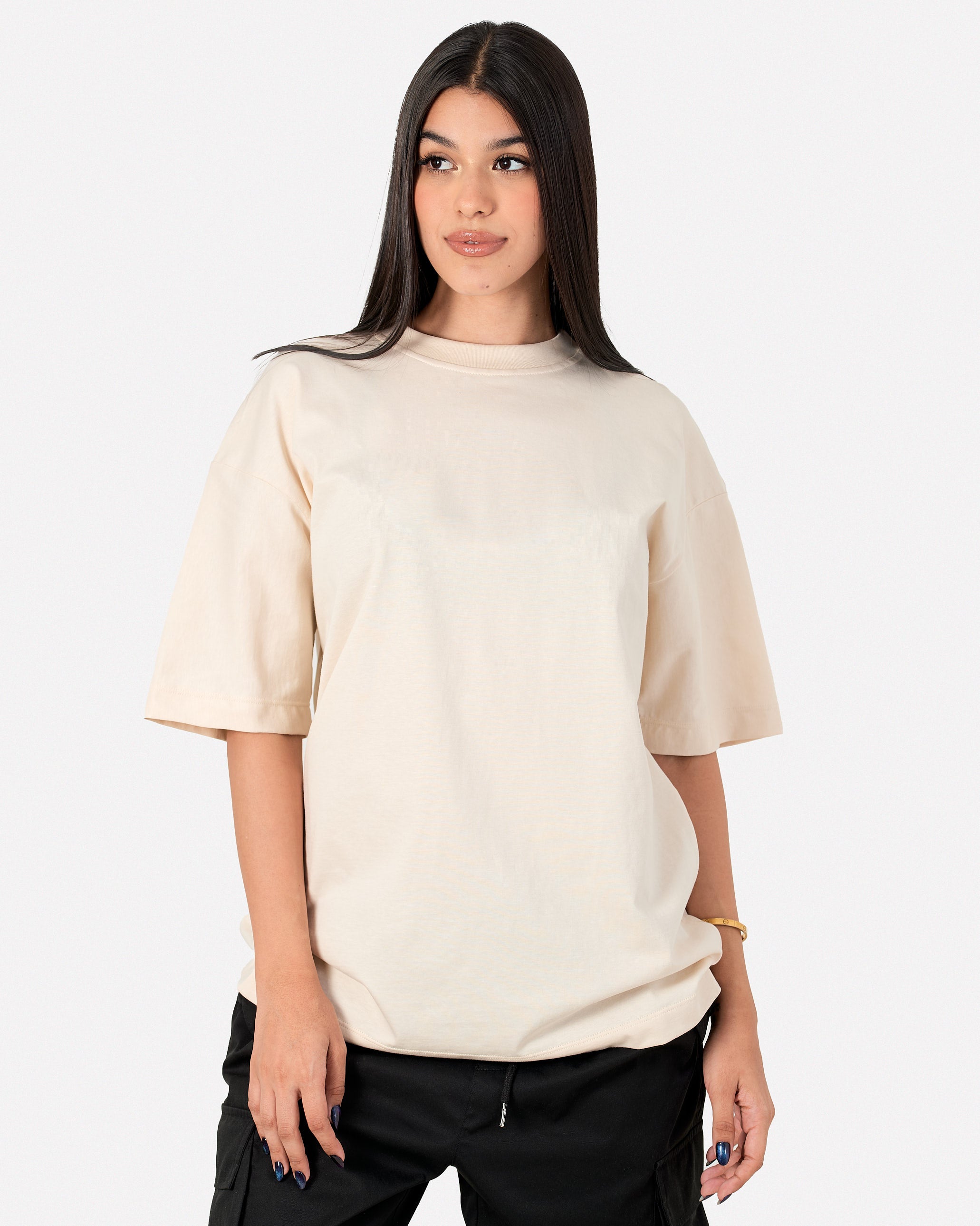 Camiseta Oversize Basica Beige