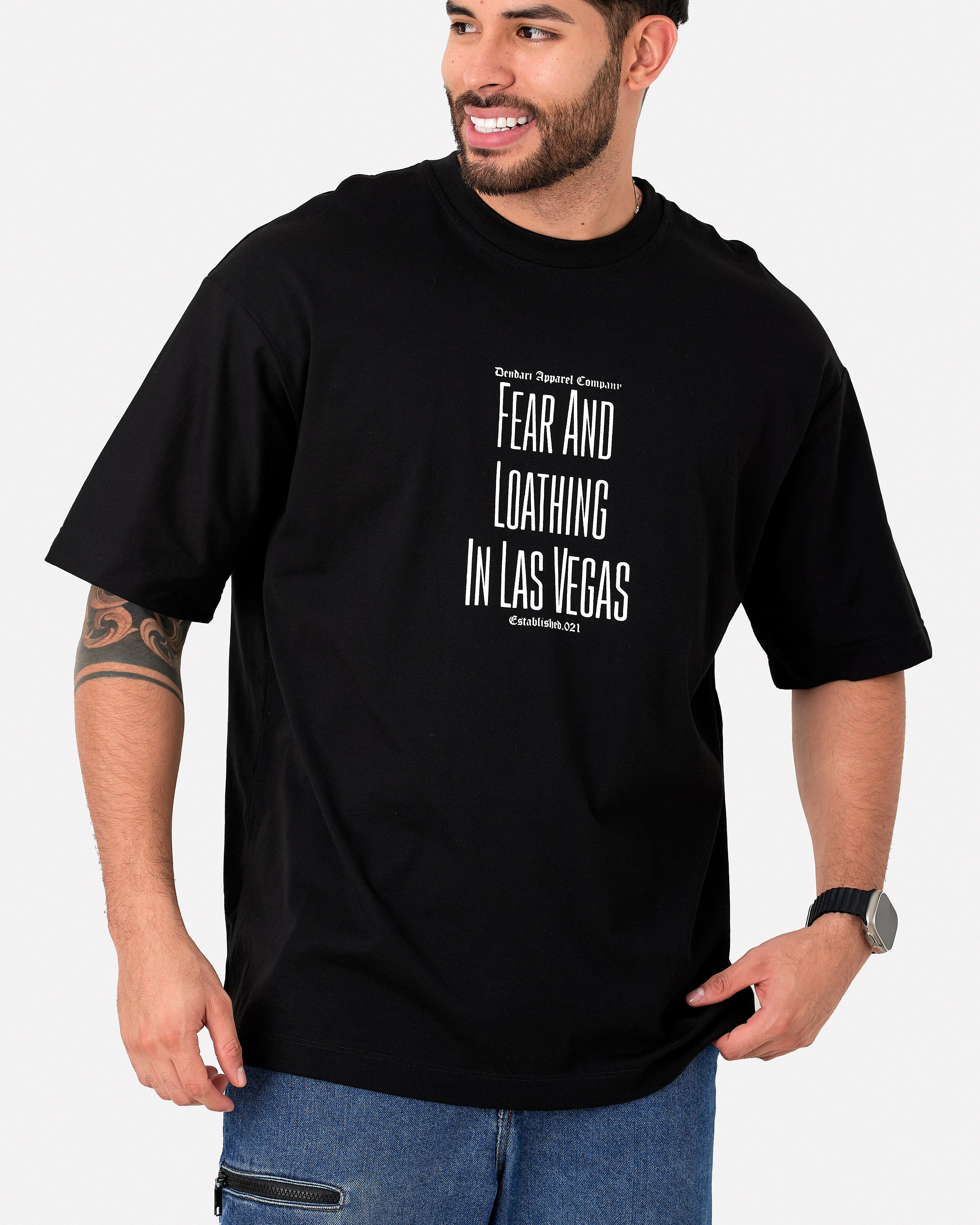 Camiseta Oversize 200Gr  Las Vegas