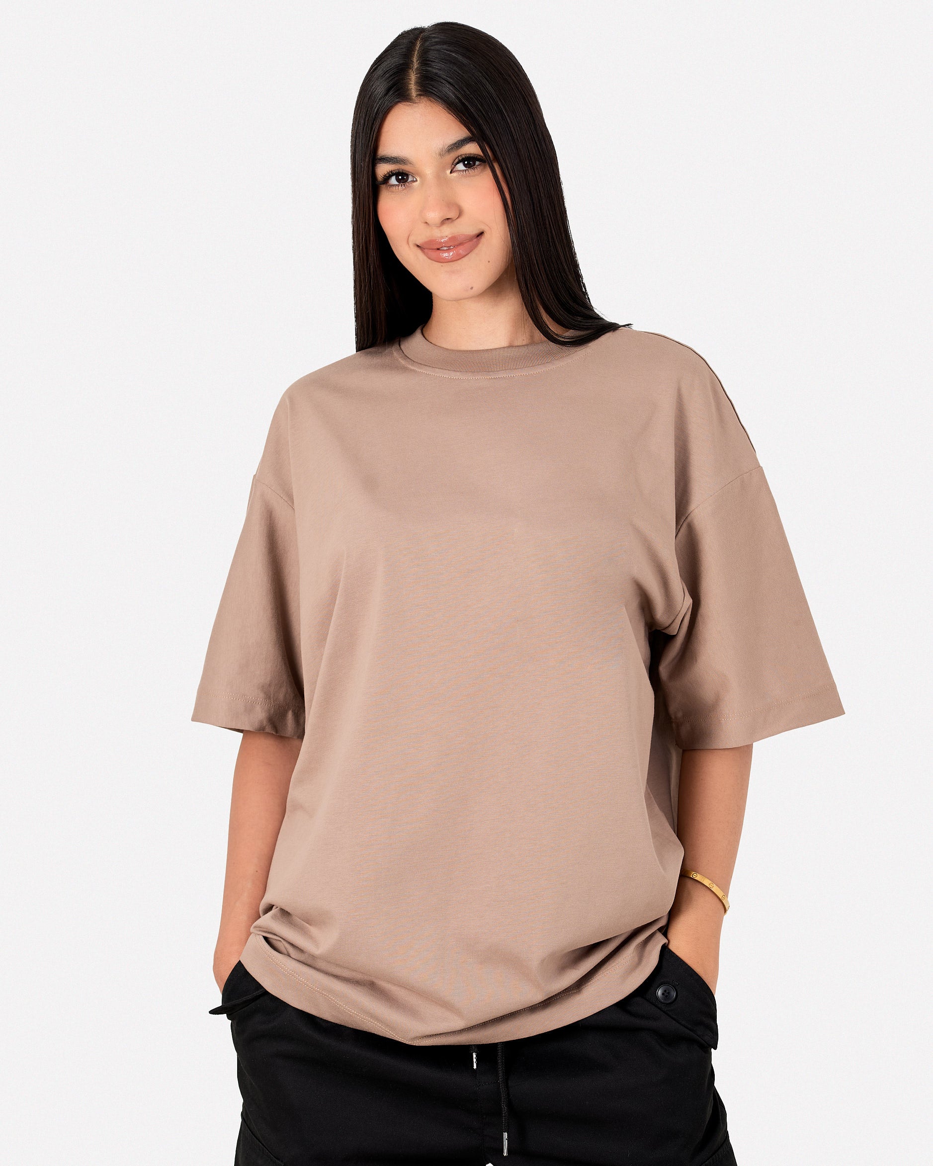 Camiseta Oversize Basica Cafe