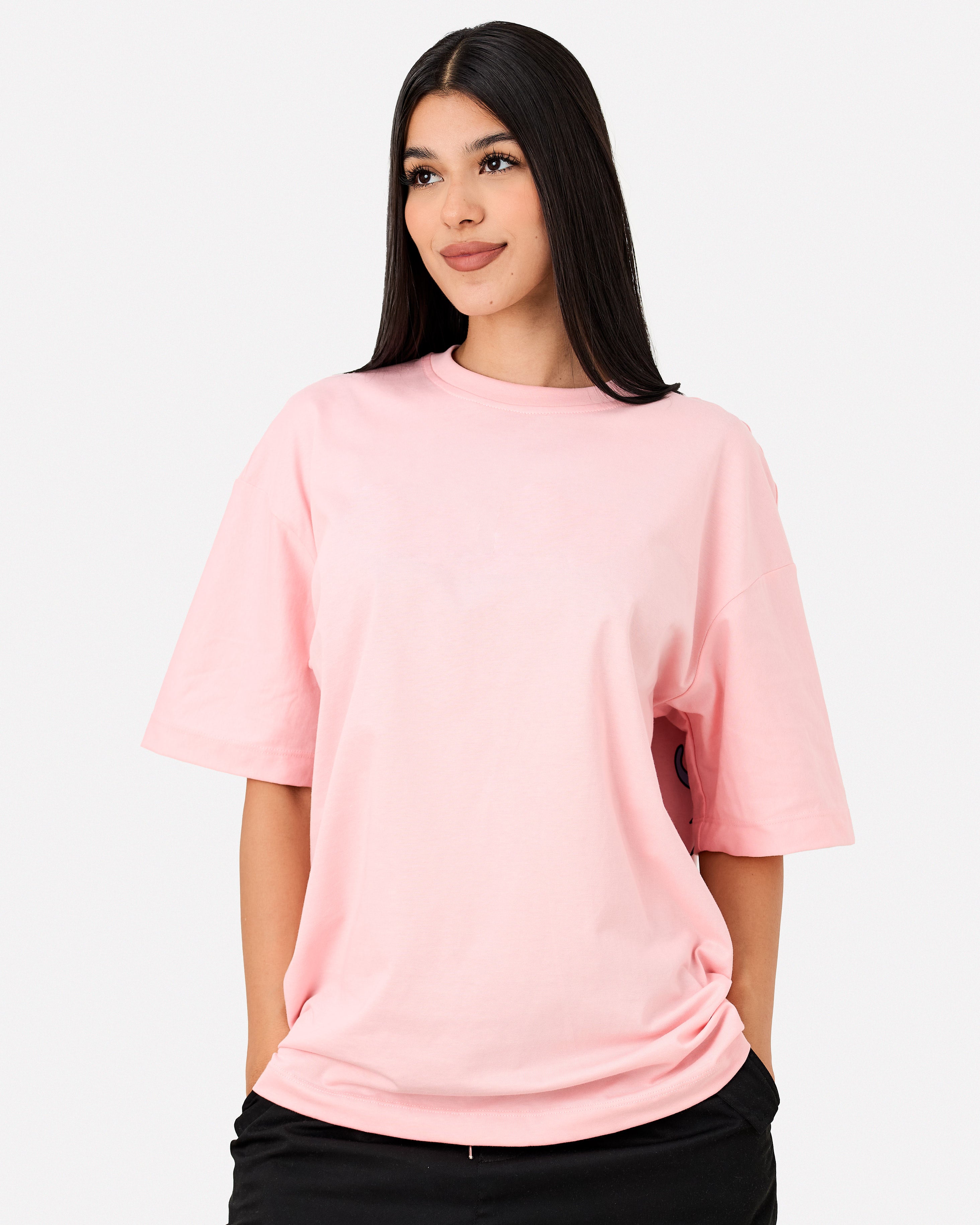 Camiseta Oversize Basica Rosada