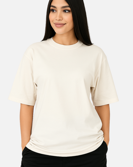 Camiseta Oversize Blanco Hueso